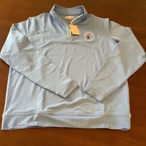 Peter Millar, Quarter Zip, 124th US Open - Pinehurst, Size M, Light Blue